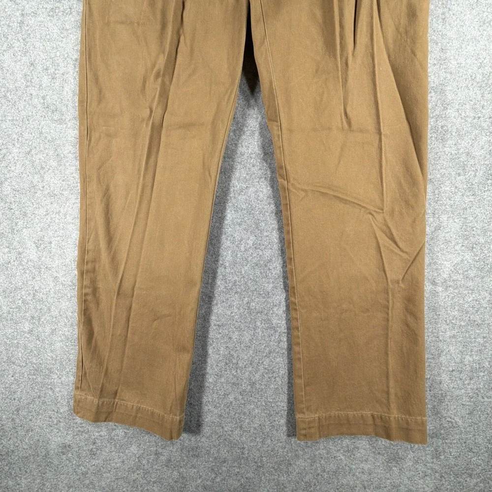 Vintage Polo Ralph Lauren Chino Pants Men's 36x32 Brown Ethan Pleated